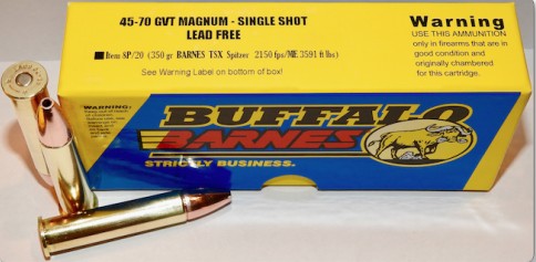 Buffalo Bore BUFFALO BORE 45-70 Govt 350Gr Barnes TSX Spitzer 2150FPS 20rd