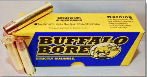 Buffalo Bore BUFFALO BORE 45-70 Govt 380Gr Mono-Metal 2075FPS 20rd