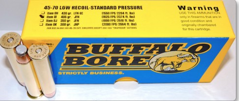 Buffalo Bore BUFFALO BORE 45-70 Govt 405Gr JFN (1625FPS/ME 2374 ft lbs) 20rd