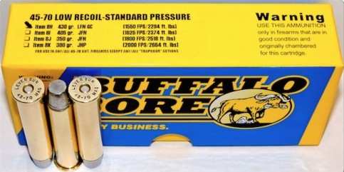 Buffalo Bore BUFFALO BORE 45-70 Govt 430Gr Hard Cast LBT-LFN 1550FPS 20rd
