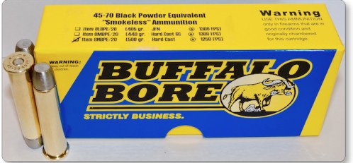 Buffalo Bore BUFFALO BORE 45-70 Govt 500Gr Hard Cast Plain Base 1250FPS 20rd