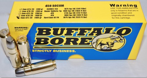 Buffalo Bore BUFFALO BORE 458 SOCOM 405Gr Hard Cast GC FN 1675FPS 20rd