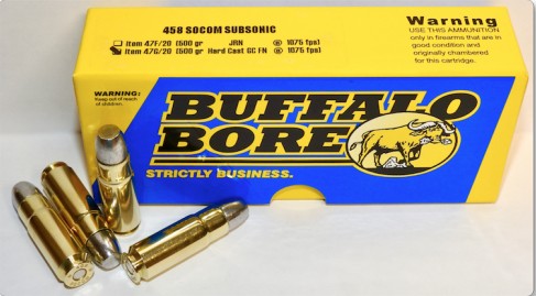 Buffalo Bore BUFFALO BORE 458 SOCOM 500Gr Hard Cast GC FN 1115FPS 20rd