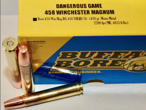 Buffalo Bore BUFFALO BORE 458 Win Mag 450Gr Mono-Metal 2200FPS 20rd