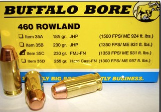 Buffalo Bore BUFFALO BORE 460 Rowland 230Gr FMJ-FN (1350FPS/ME 931 ft) 20rd