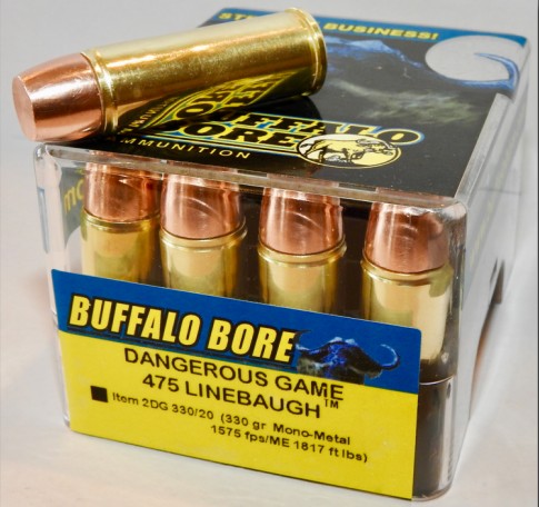 Buffalo Bore BUFFALO BORE 475 Linebaugh 330Gr Mono-Metal 1575FPS 20rd