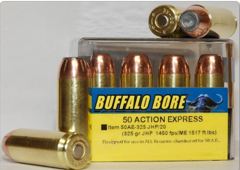 Buffalo Bore BUFFALO BORE 50 AE 325Gr JHP (1450FPS/ME 1517 ft lbs) 20rd