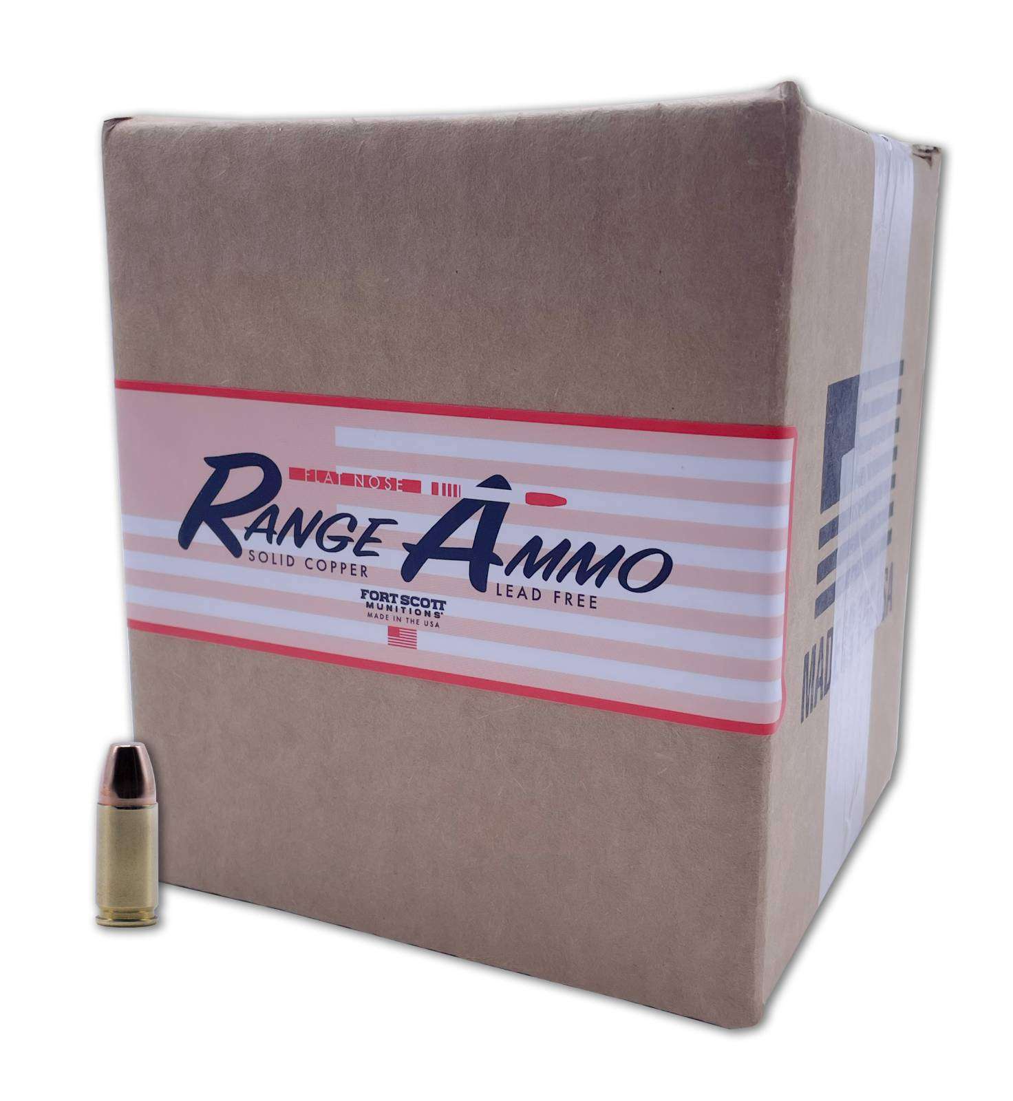 Fort Scott Munitions FORT SCOTT MUNITIONS 9mm 115gr Flat Nose Range Ammo 500rd