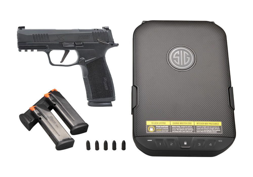 Sig Sauer P365 X-MACRO Kit 9mm 3.7″ Barrel 10-Rounds w/ 3 Mags, Safe