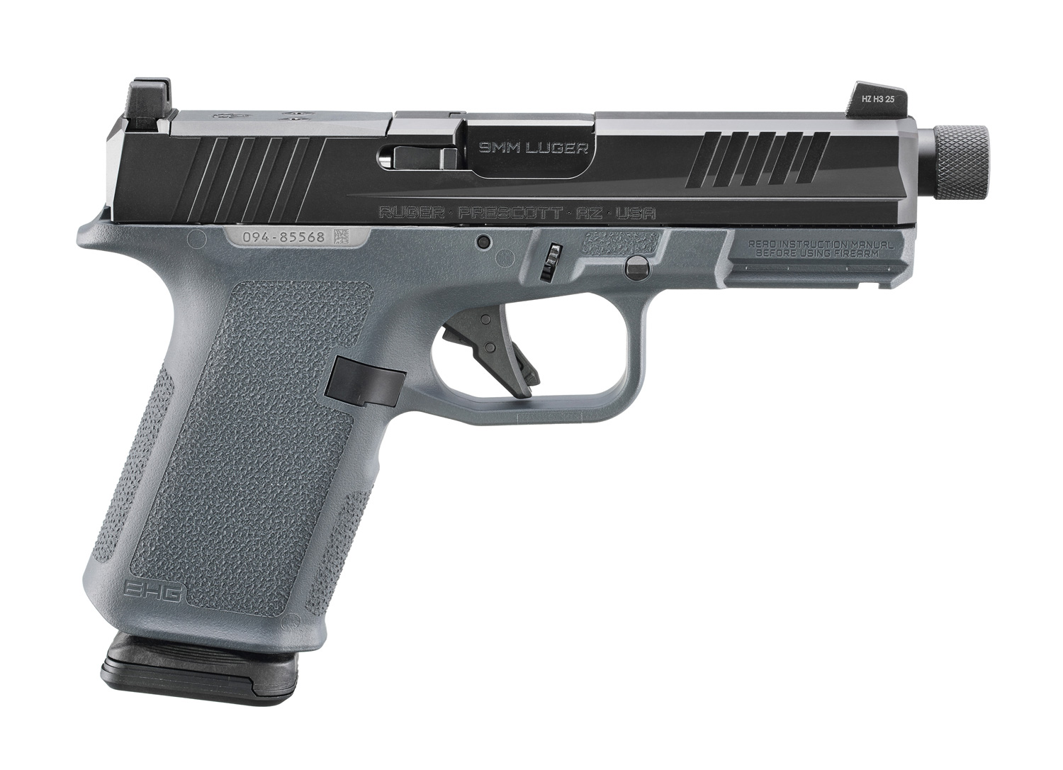 RUGER RXM 9mm 4.5" 15rd - Black & Stealth Gray