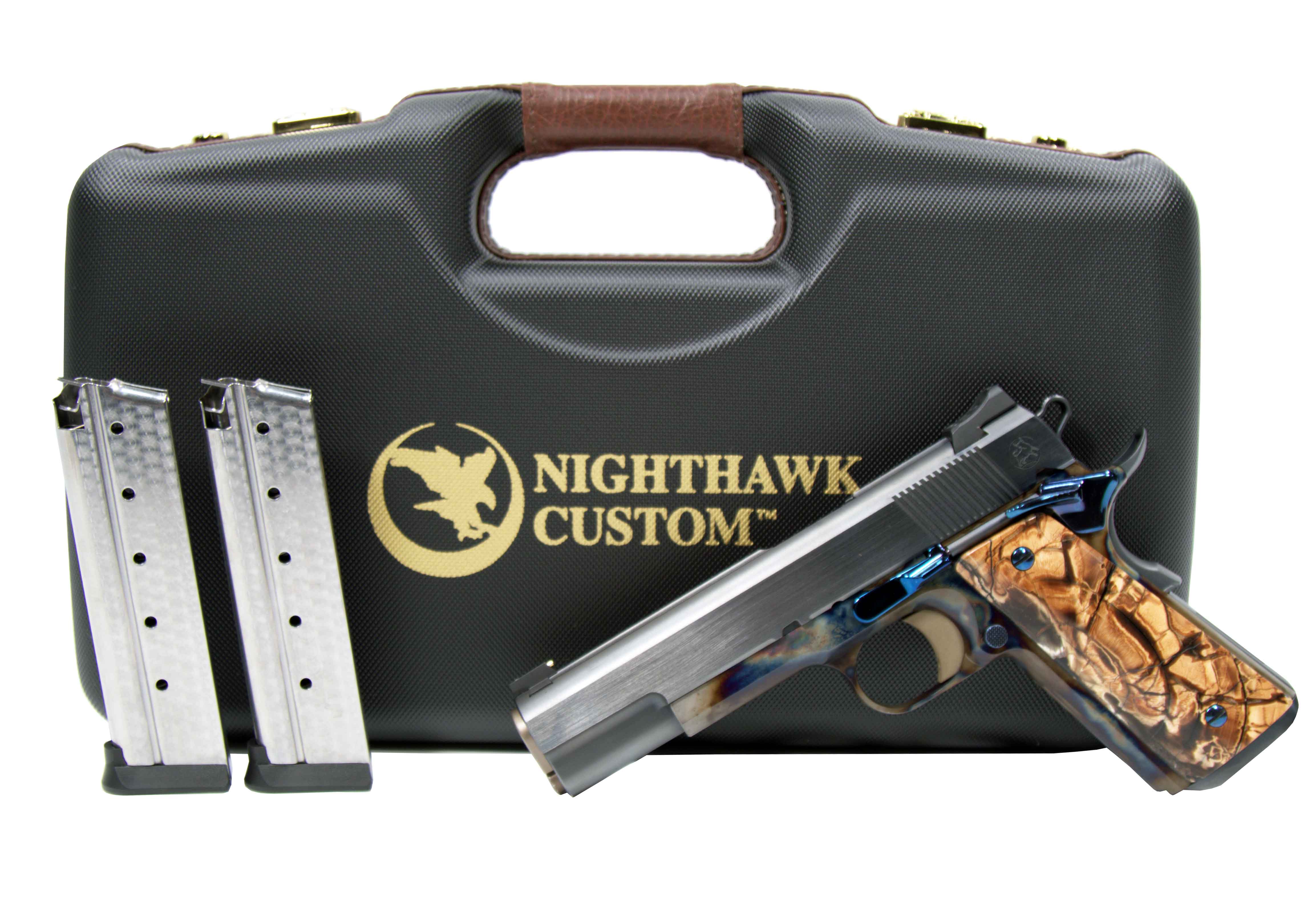 NIGHTHAWK CUSTOM TURNBULL VIP 9mm 5" 10rd - Case Hardened w/ Custom Mammoth Grips