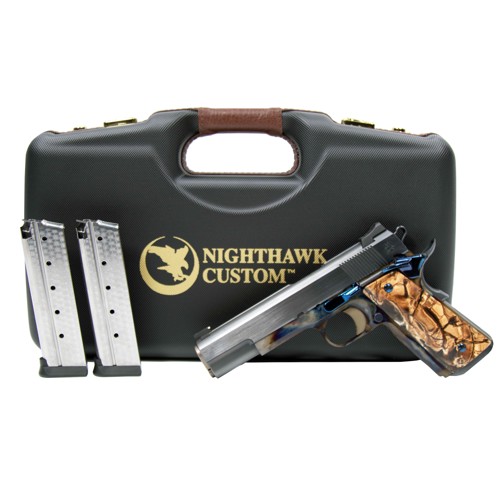 NIGHTHAWK CUSTOM TURNBULL VIP 9mm 5" 10rd - Case Hardened w/ Custom Mammoth Grips