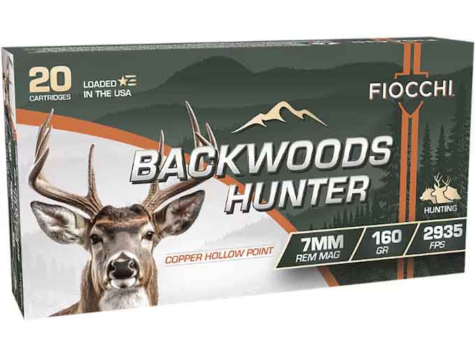 Fiocchi Backwoods Hunter 7mm CHP 160gr 20/Bx