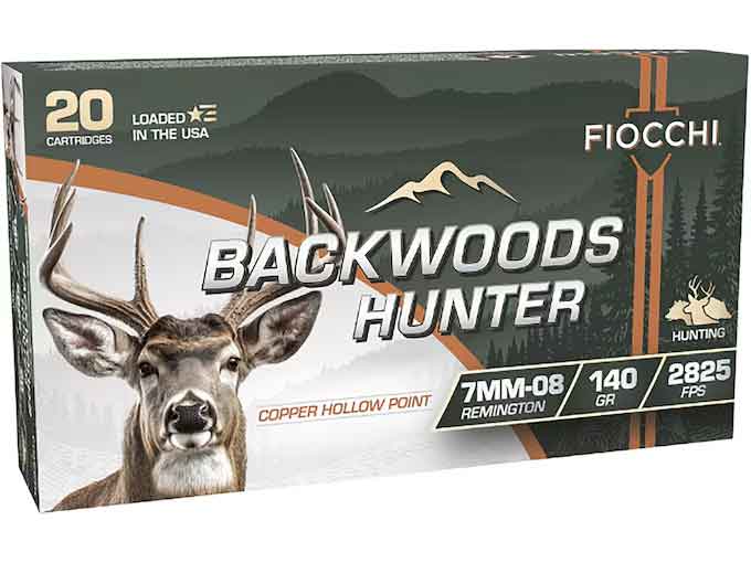 Fiocchi Backwoods Hunter 7mm-08 CHP 140gr 20/Bx