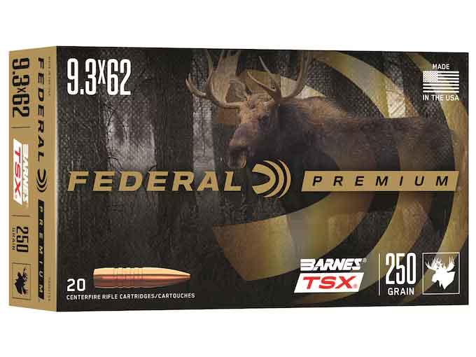 Federal FEDERAL AMMO 9.3X62 Mauser 250Gr Barnes TSX 20rd