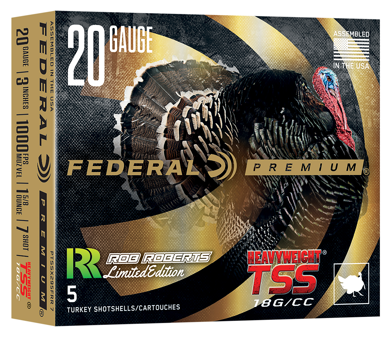 Federal FEDERAL AMMO 20Ga 3" 1 5/8oz #7 HWT TSS Rob Roberts 5rd