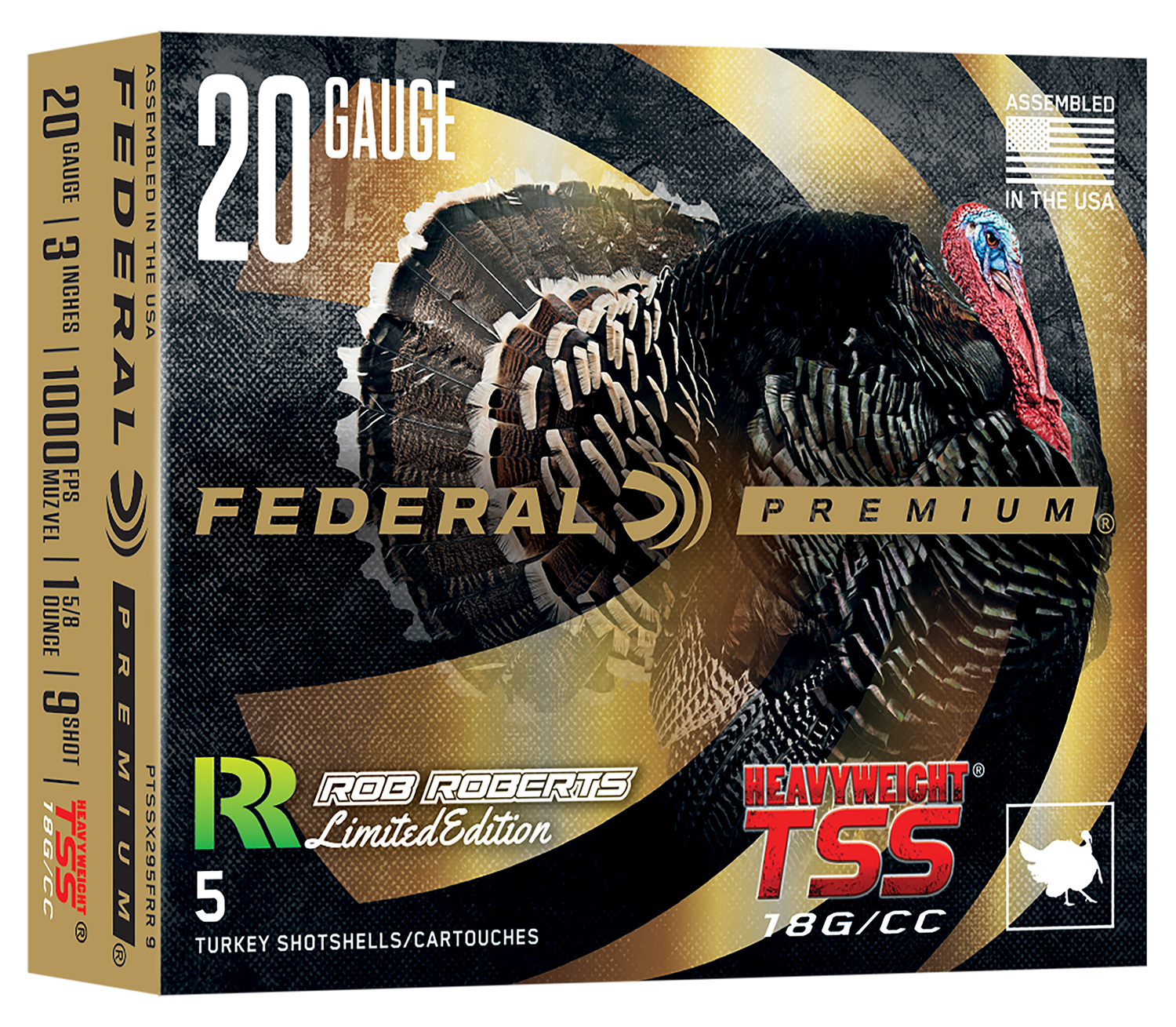Federal FEDERAL AMMO 20Ga 3" 1 5/8oz #9 HWT TSS Rob Roberts 5rd