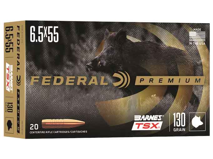 Federal FEDERAL AMMO 6.5X55mm Swedish 130Gr TSX 20rd