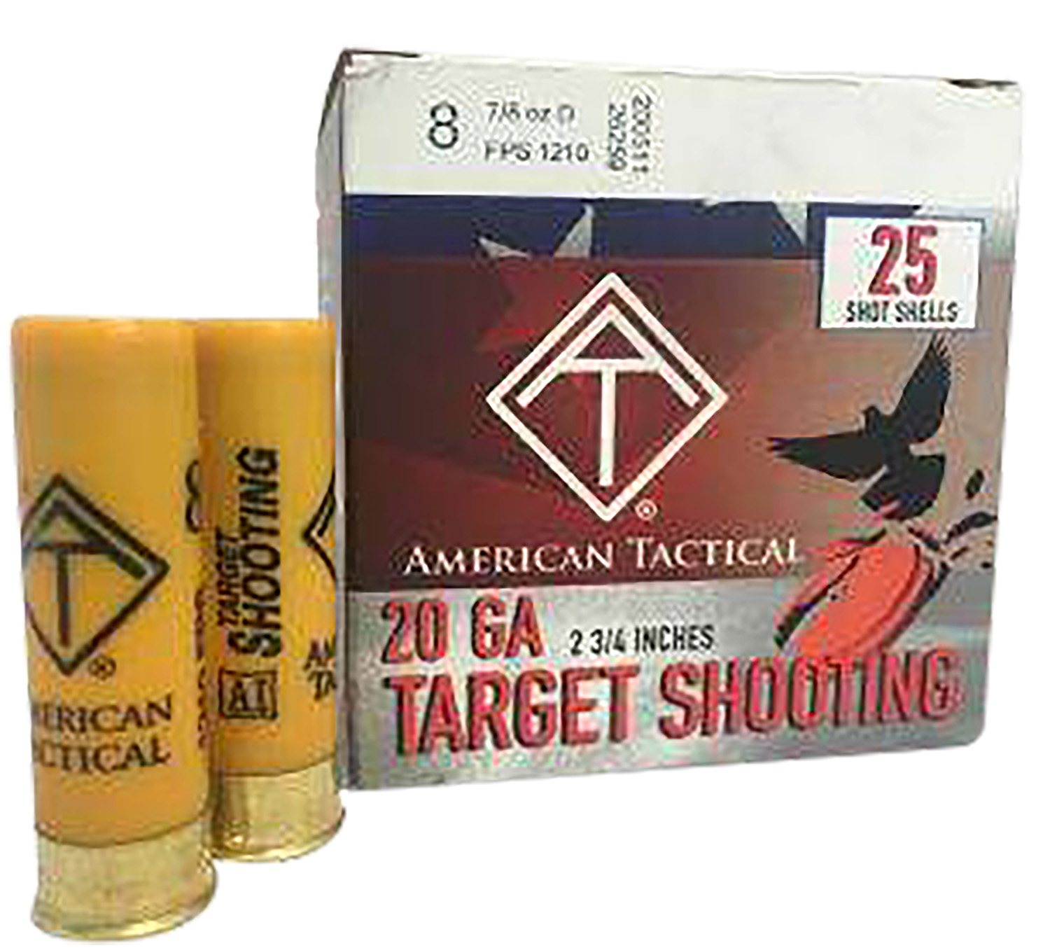 AMERICAN TACTICAL IMPORTS 20Ga 2.75" 7/8oz 8Shot Target Load 25rd
