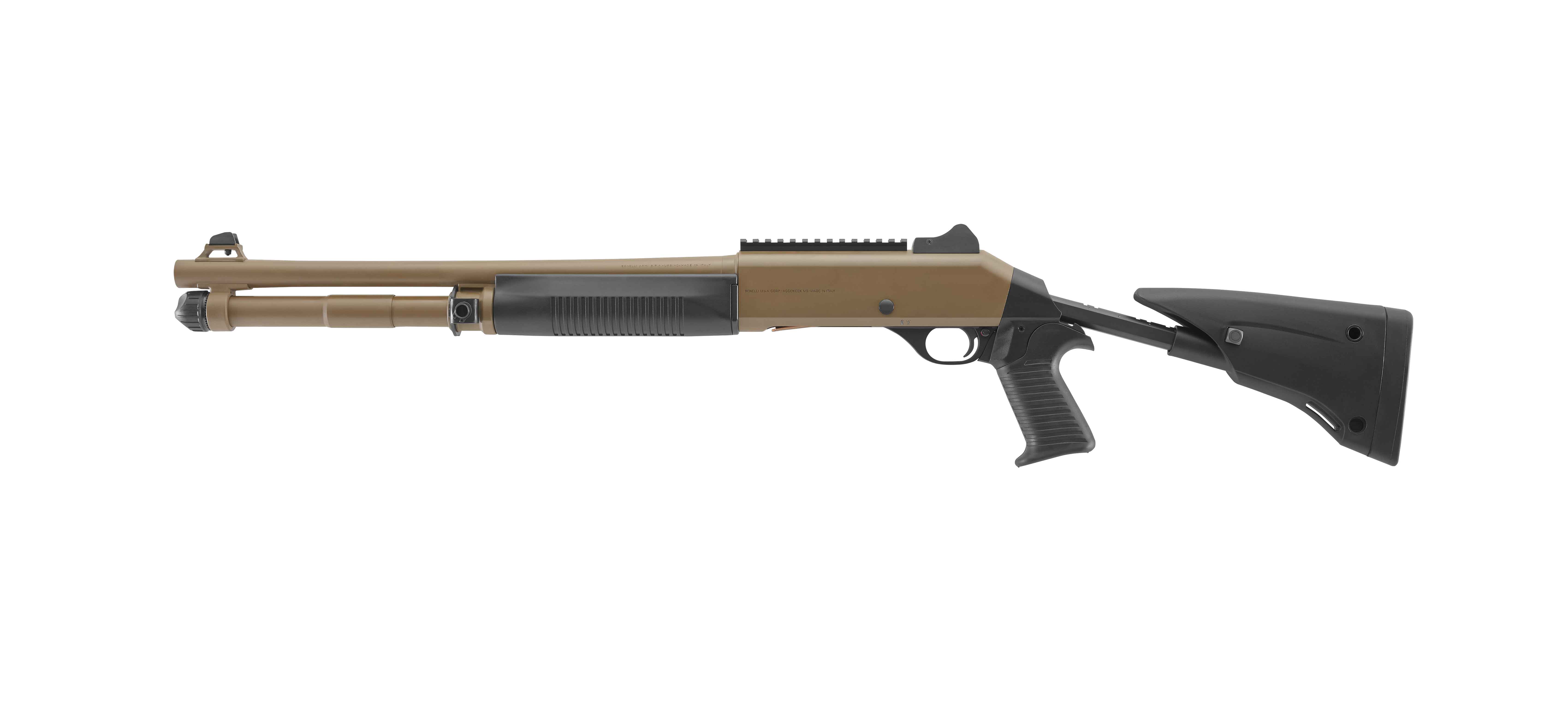 BENELLI M4 EXT 12 Gauge 7rd 18.5" w/ FIVE POSITION Stock - FDE