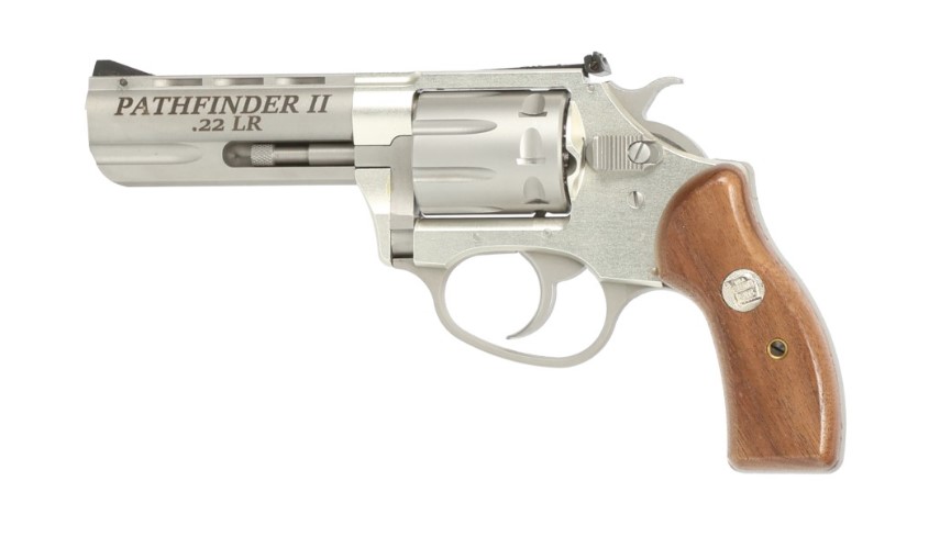 CHARTER ARMS Pathfinder II 22 LR 3.5" 8rd - Stainless w/ Walnut