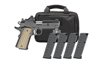 SPRINGFIELD ARMORY Operator 1911 9mm 4.25" 9rd - Black w/ RFX11 Green Dot & 4 Mags