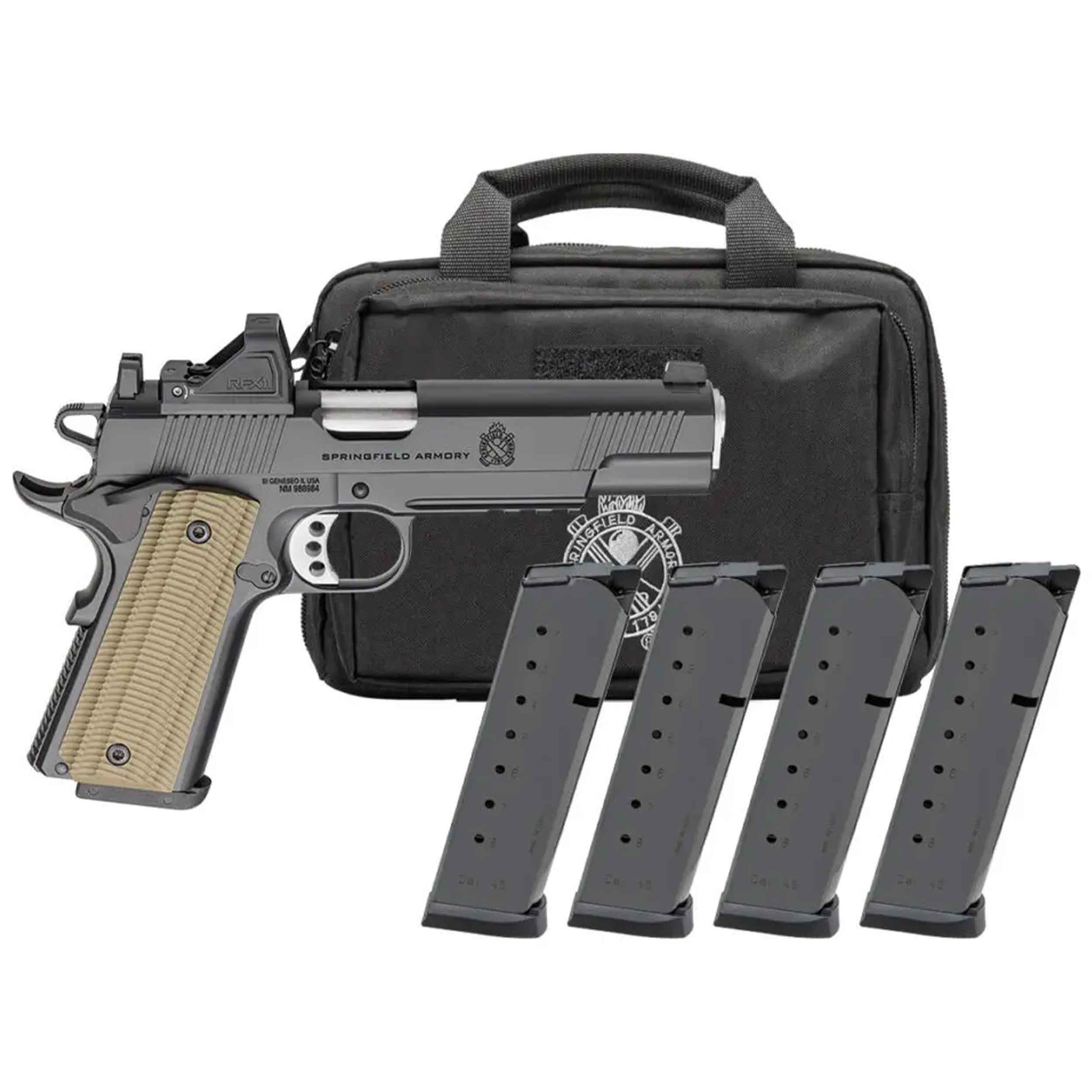 SPRINGFIELD ARMORY 1911 Operator AOS 9mm 5" Black 9rd U-Notch