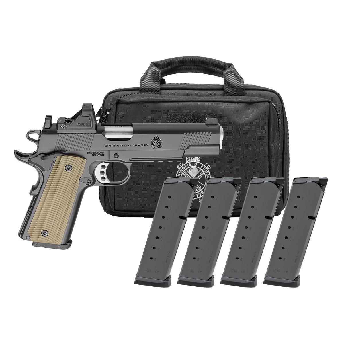 SPRINGFIELD ARMORY Operator 1911 45 ACP 5" 8rd - Black w/ RFX11 & 4 Mags