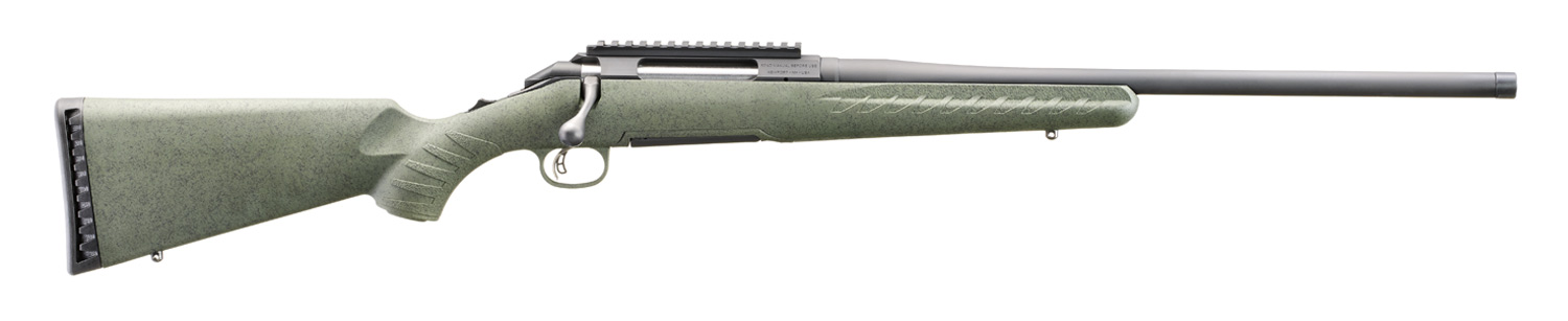 GLENFIELD Model A 270 Win 20" 4rd w/ Threaded Barrel - Moss Green Splatter