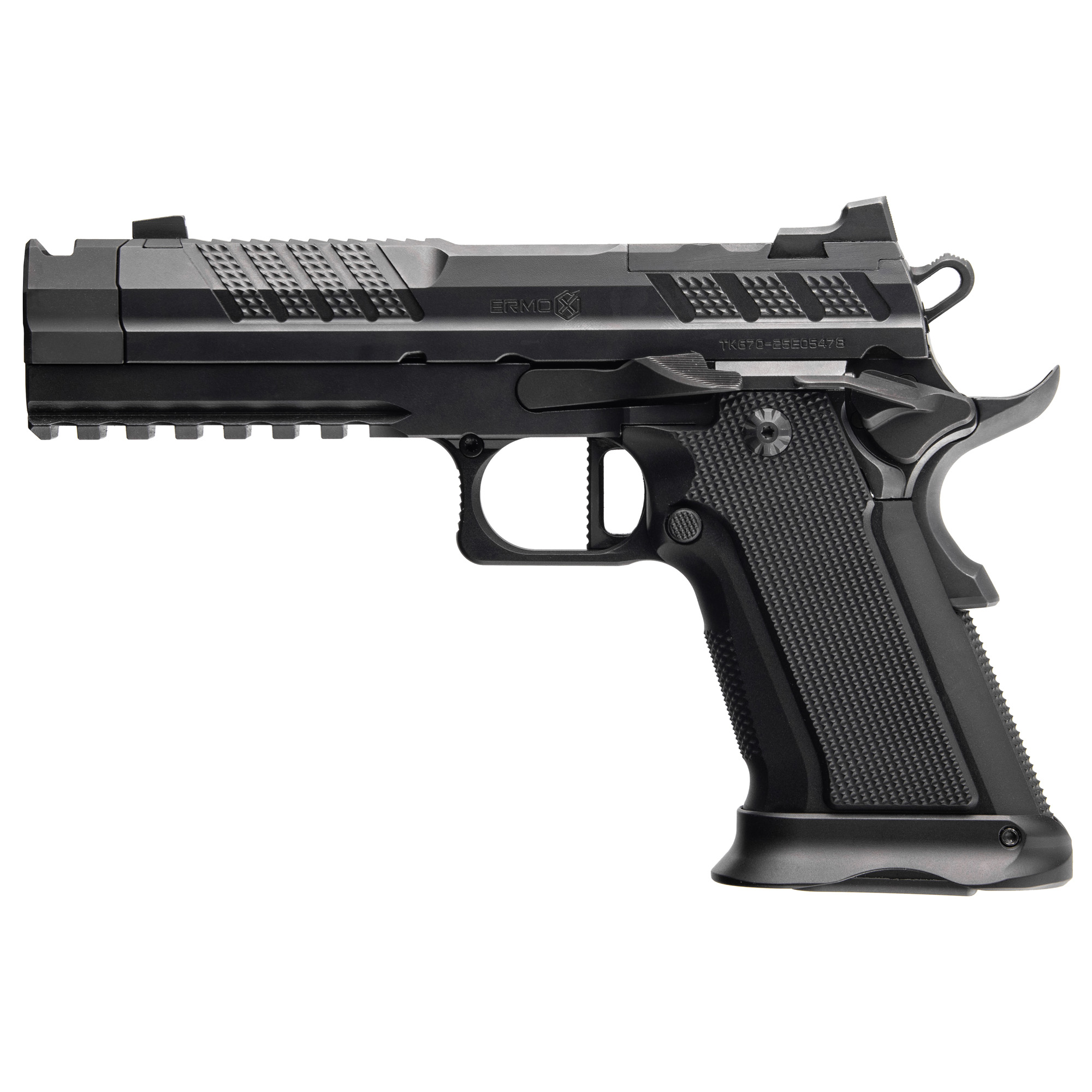 Fusion XP Pro Comp, Semi-Automatic, 9MM, 4.6" Barrel with Compensator, Optics-Ready, Glock Magazine Compatible, (2) 17rd Magazines, Flat Trigger, Black