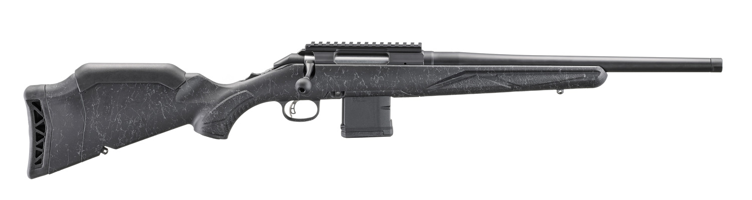 RUGER American Gen II Patrol 5.56 NATO 16.1" 10rd - Black Splatter w/ Threaded Barrel