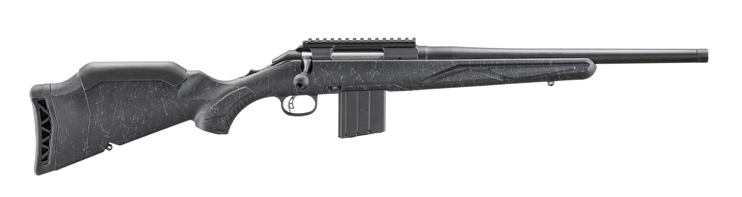 RUGER American Gen II Patrol 6MM ARC 16.1" 10rd - Black Splatter w/ Threaded Barrel