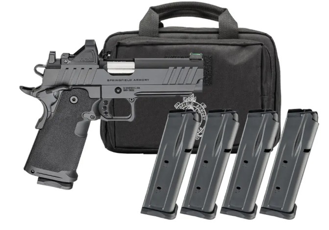 SPRINGFIELD ARMORY Firstline 1911 DS Prodigy AOS Gear Pac 9mm 4.25" 17rd/20rd - Black