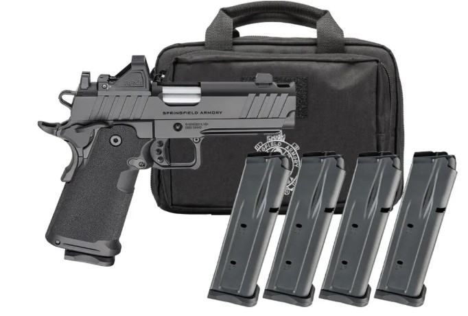 SPRINGFIELD ARMORY Firstline 1911 DS Prodigy AOS Gear Pac  COMP 9mm 5" 17rd/20rd - Black