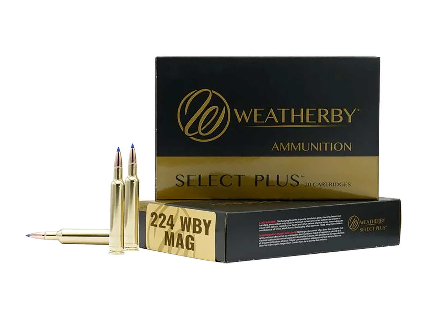 Weatherby Weatherby M22437Hcb 224Wthbymag 37GR Hammer Custom 20 Per Box 10 Case