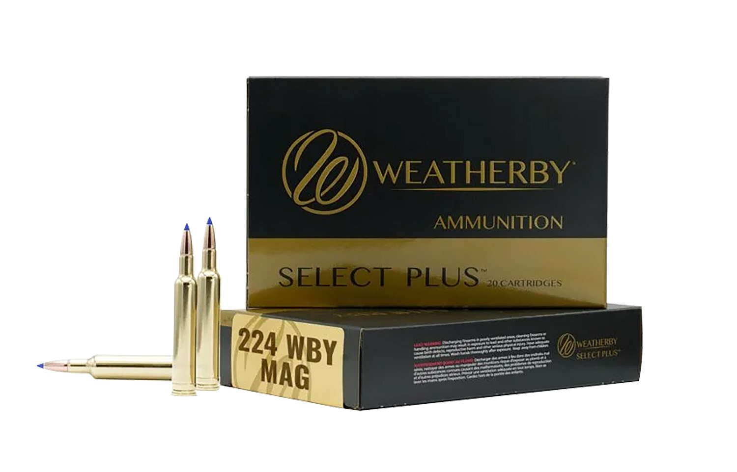 Weatherby Weatherby R224805Fbt 224Wthbymag 80.5GR 20 Per Box 10 Case