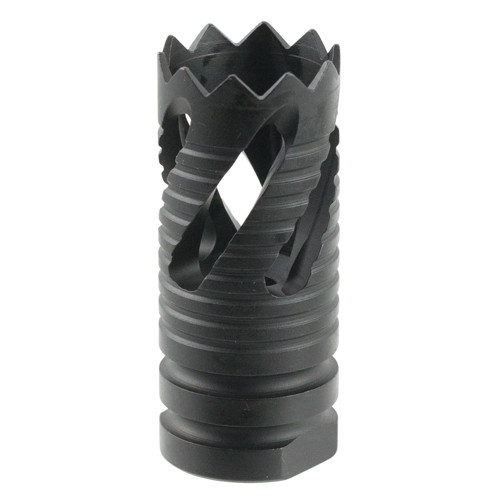 TACFIRE Thread Crown Muzzle Brake Blk 1/2-28 5.56x45 AR-15