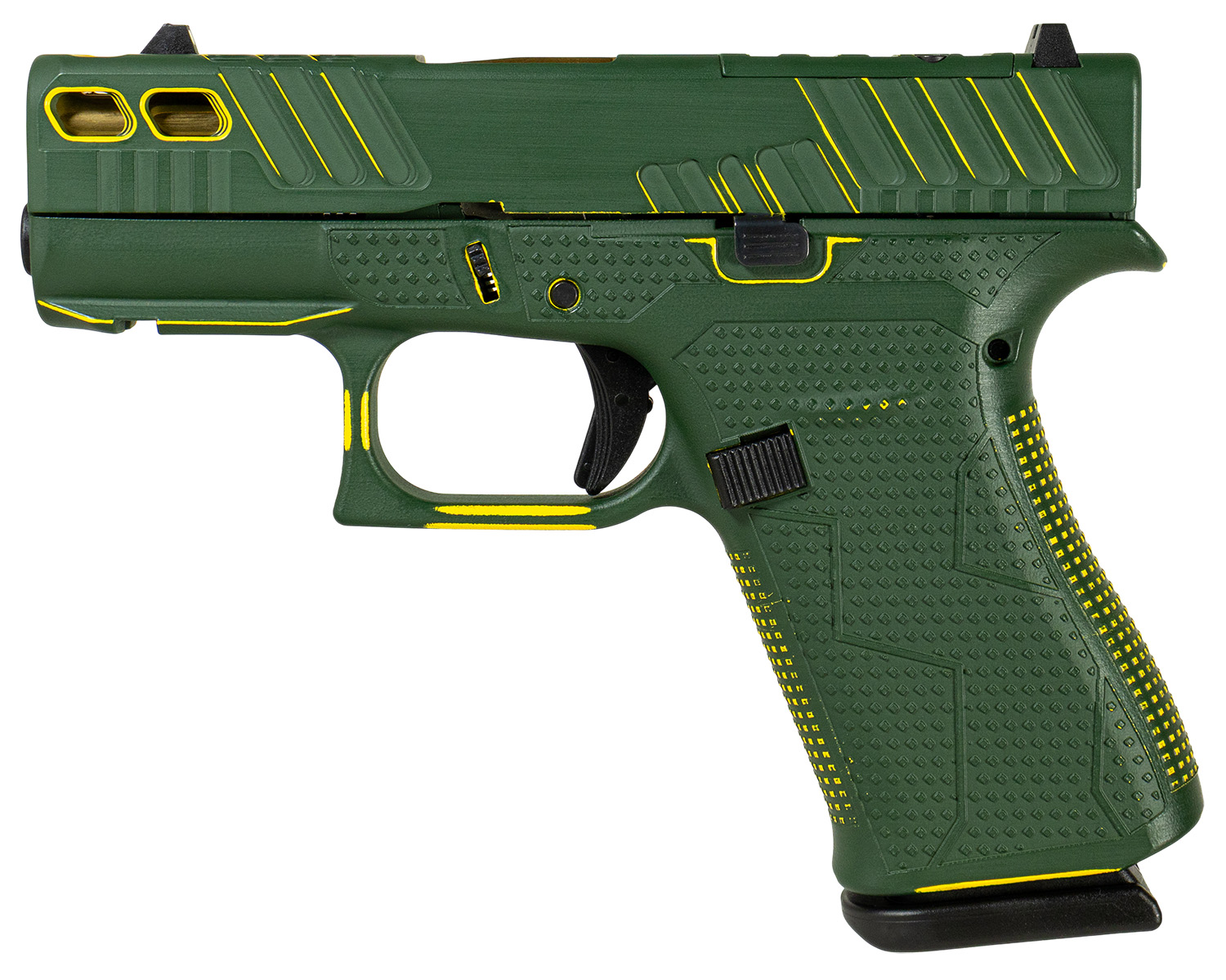 Glock GLOCK G43X MOS 9mm 3.41" 10rd - Orca Green