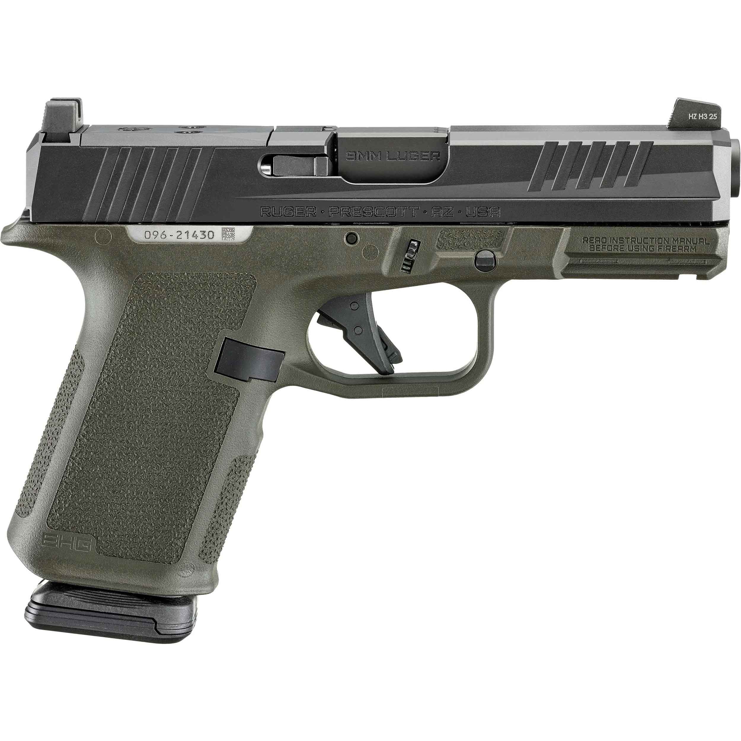 RUGER RXM 9mm 4" 15rd - Black & OD Green