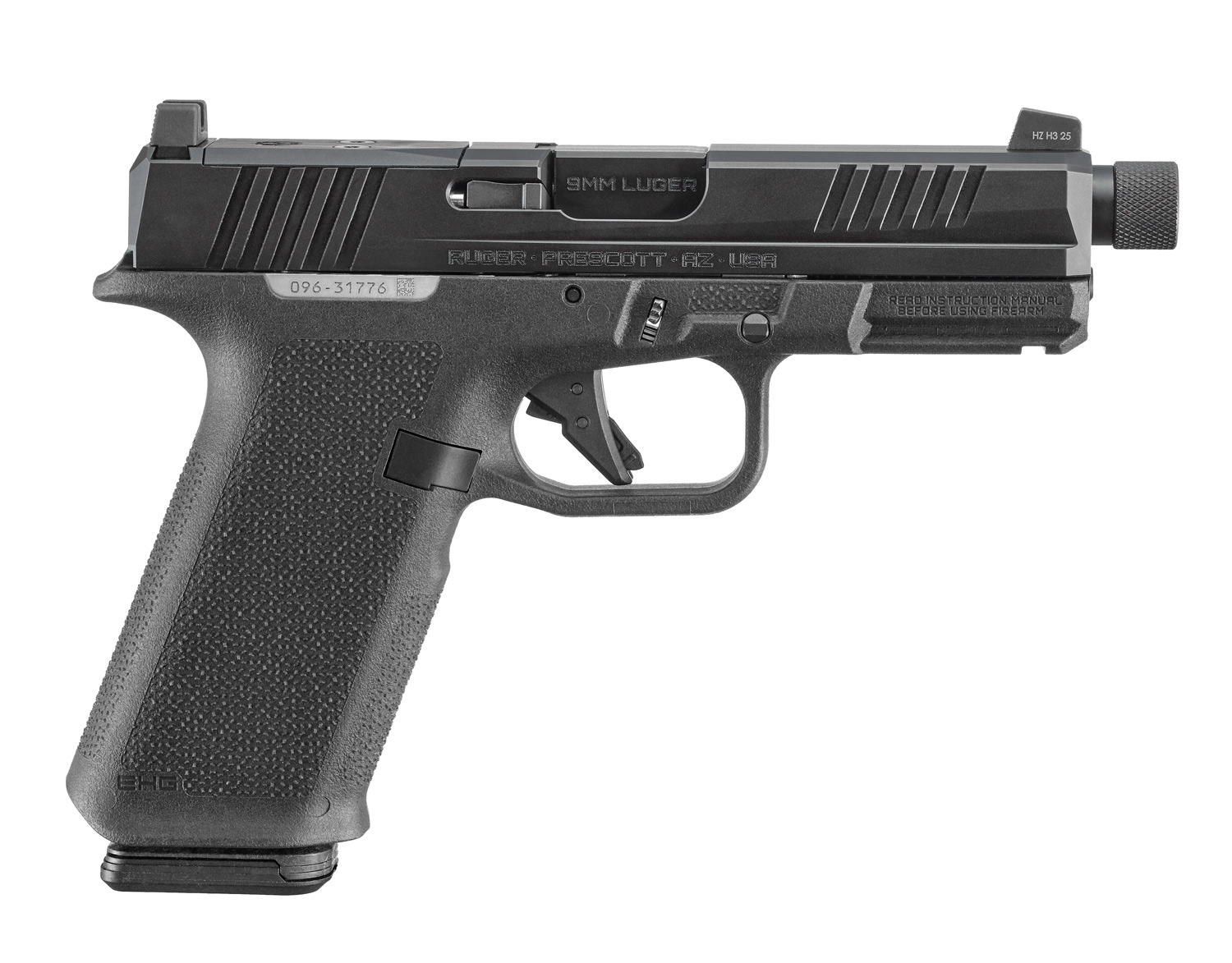 RUGER RXM 9mm 4.5" 17rd w/ Threaded Barrel - Black