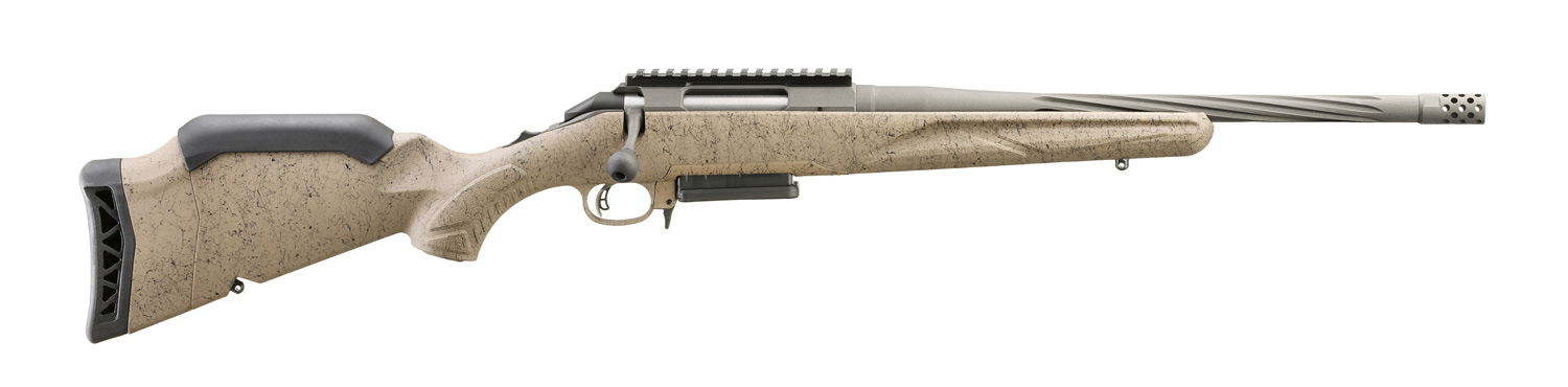 RUGER American Rifle Generation II Ranch 243 Win 16.1" 3rd - FDE Splatter