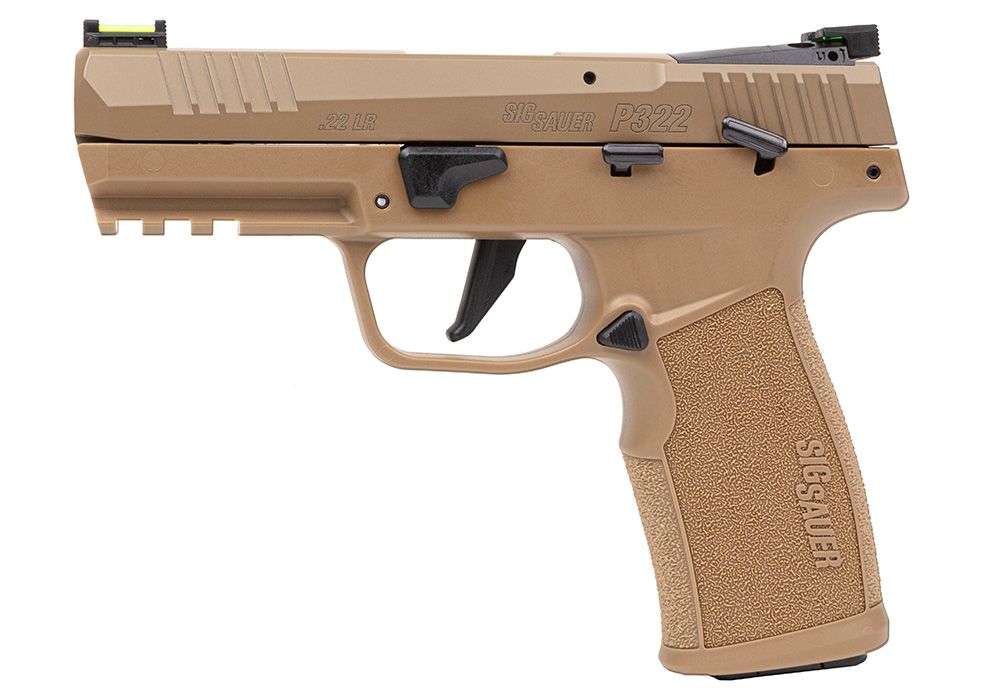 SIG SAUER P322 22 LR 4" Coyote 20rd Poly Mag Optic Ready