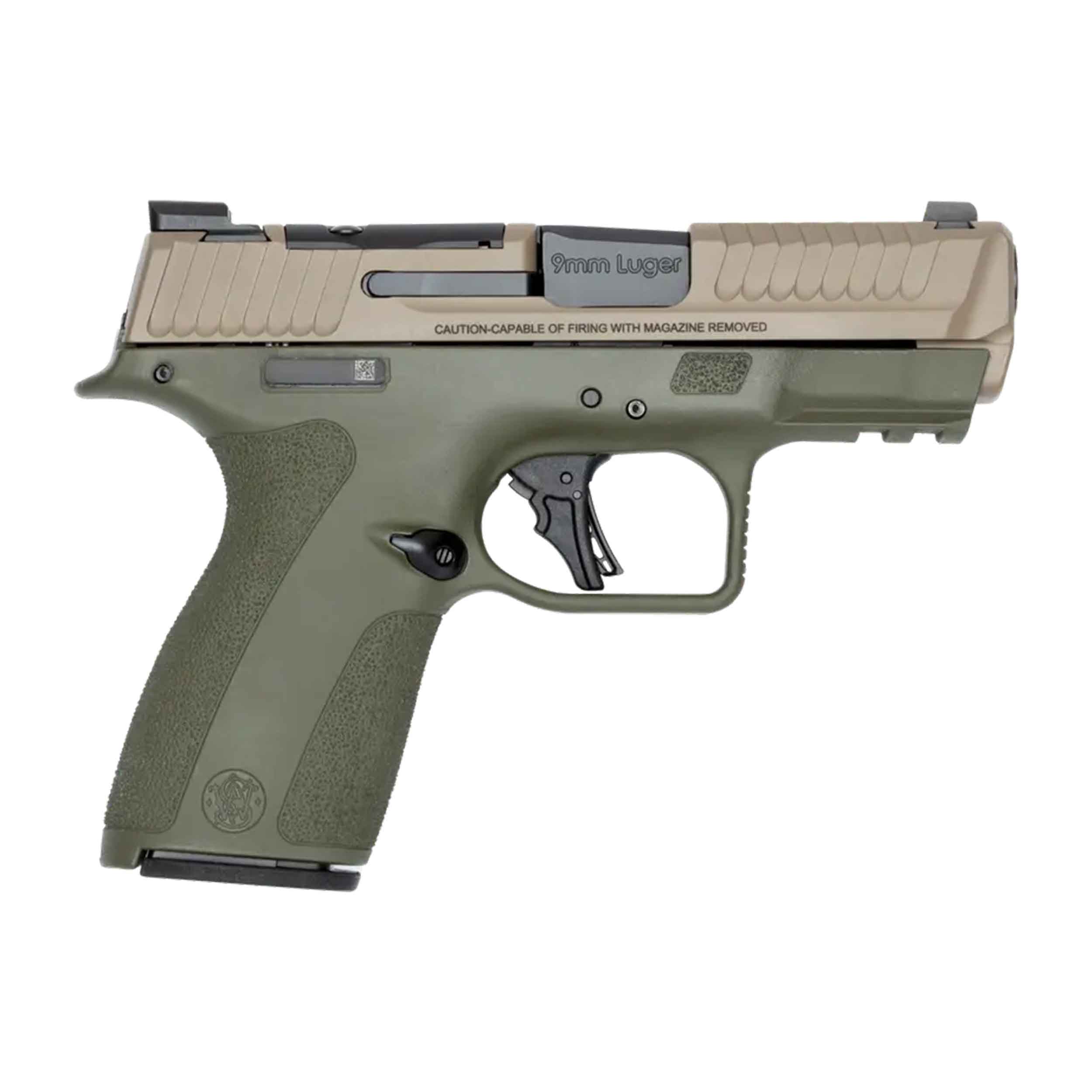 SMITH & WESSON Shield X Series 9mm 3.6" 13rd & 15rd w/ Thumb Safety - FDE & OD Green