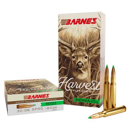 Barnes Bullets BARNES AMMO 30-06 Sprg Sierra Tipped GameKing 180Gr 20rd