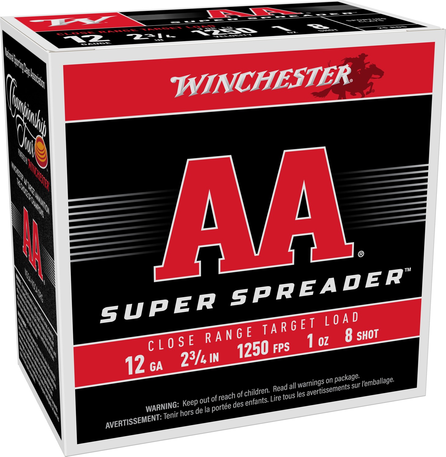 Winchester WINCHESTER AMMO 12Ga 2-3/4" #8 AA Spreader 1oz 25rd