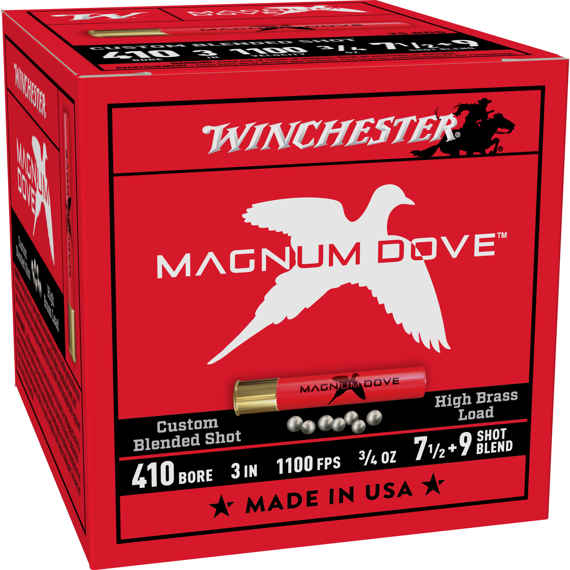 WINCHESTER AMMO 410Ga 3" 7.5&9 Magnum Dove 3/4oz 25rd