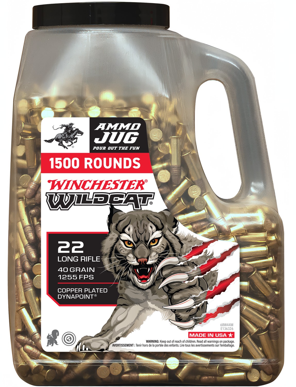 Winchester Repeating Arms Wildcat .22LR 40gr 1500/Bx