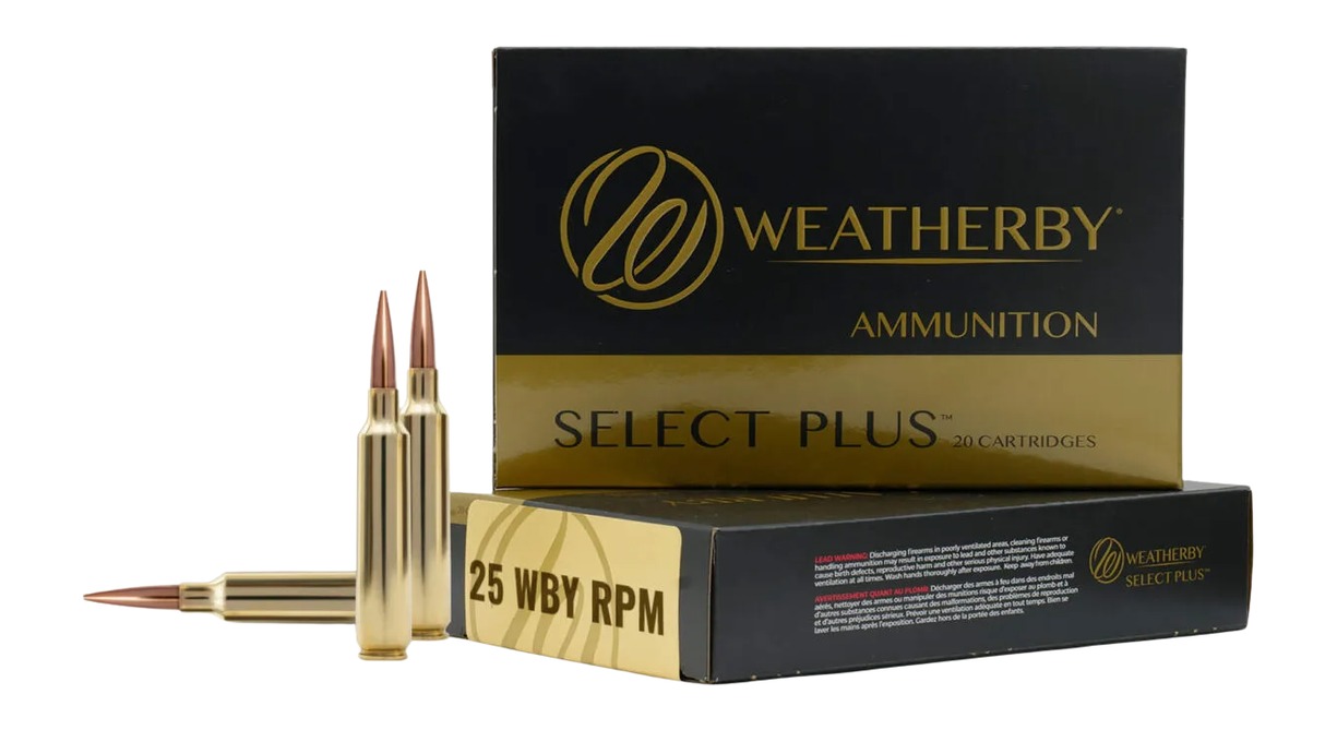 Weatherby WEATHERBY 25 Weatherby RPM 117Gr Hornady SST
