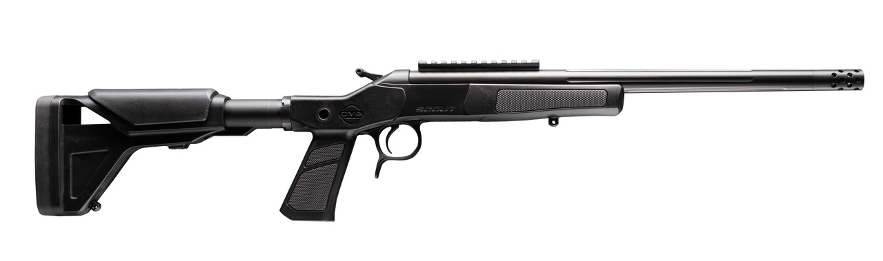 CVA Scout XP 300Blk 16" 1rd w/Threaded Barrel - Black