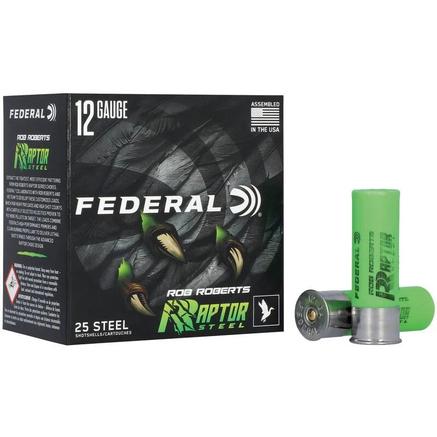Federal FEDERAL AMMO 12Ga 3" 1 3/8oz 1400 FPS #3 Raptor Steel 25rd